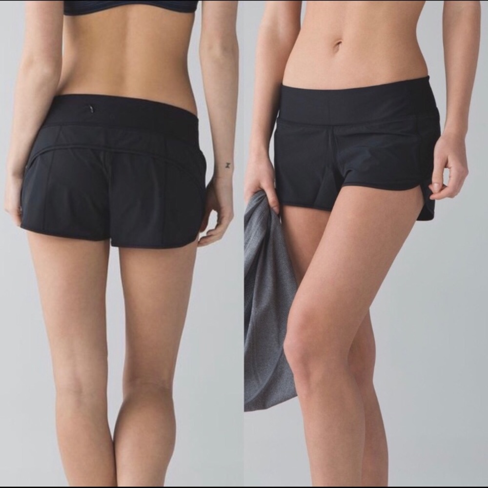 Lululemon black shorts size 2